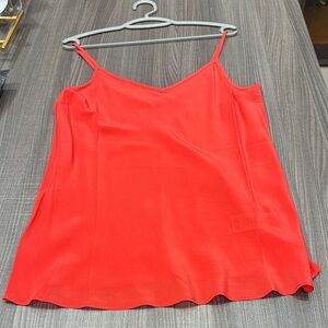J. Crew Bright Red Camisole Top (100% silk)